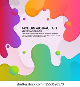 Liquid Rainbow gradient color background. vector illustration