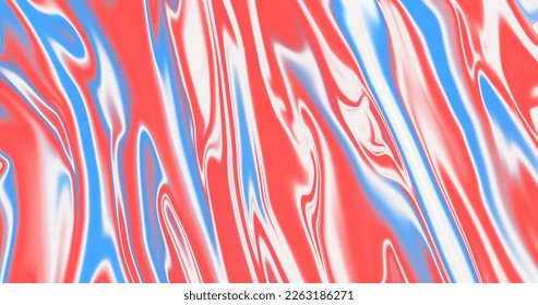 liquid red blue white backgroud