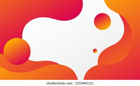 Diseño de fondo de color rojo líquido. Papel de pared geométrico con círculo. Moderna y moderna composición de forma líquida gradiente con diseño de ilustración vectorial de la línea de círculo de puntos geométricos