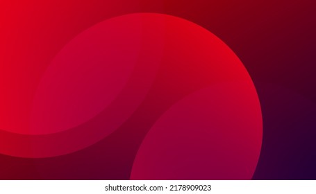 Diseño de fondo de color rojo líquido. 
 Resumen de círculo dinámico. Formas dinámicas simples con una composición de degradado de moda. Composición de formas fluidas.- Vector

