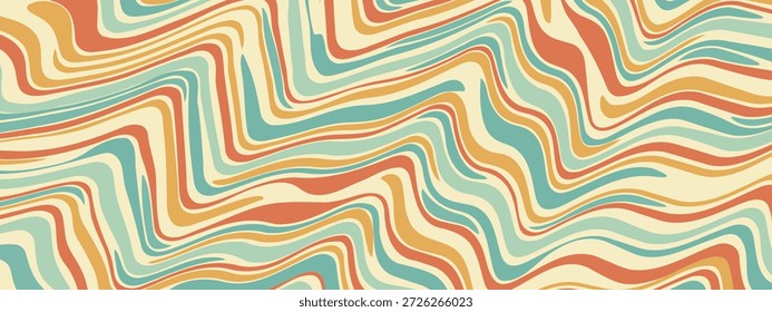 Fondo abstracto de mármol retro líquido con arremolinadas líneas retro. Marbleized verde azulado, estilo de playa turquesa, estética de surf.  Textura mineral, fondo de fusión de fluidez. Moderno vintage, tonos suaves