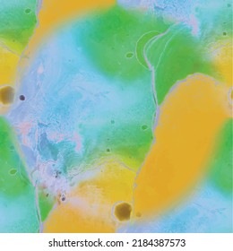 Liquid Round Background. Fluid Circle Splash. Seamless Round Illustration. Splash Seamless Pattern. Alcohol Ink Watercolor. Acrylic Ink Splash Space. Water Color Holi Paint. Modern Abstract Science