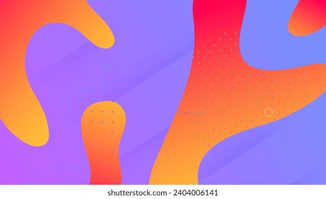 Liquid Shape. 3d Landing Page. Fluid Design. Tech Horizontal Composition. Vibrant Texture. Color Dynamic Background. Pink Bright Cover. Commercial Flyer. Violet Liquid Shape