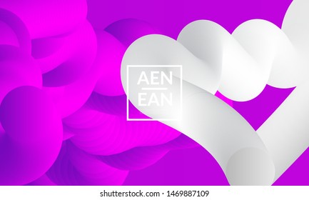 Liquid shape background. Abstract shapes composition. Modern vector graphic design. 3D effect with blend gradient.