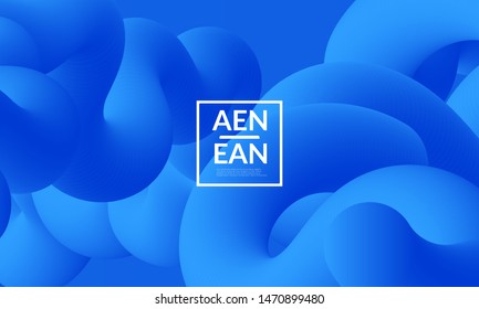 Liquid shape background. Abstract shapes composition. Modern vector graphic design. 3D effect with blend gradient.