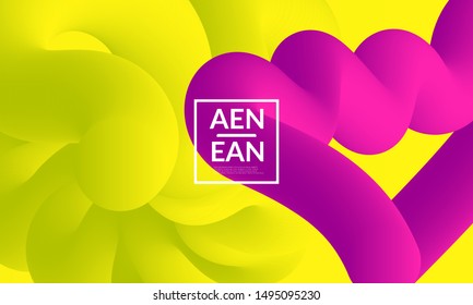 Liquid shape background. Abstract shapes composition. Modern vector graphic design. 3D effect with blend gradient.