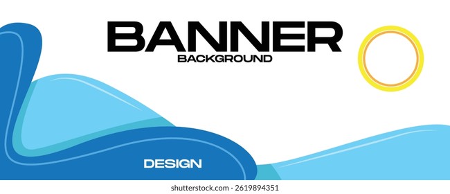Liquid shape banner background template design with soft colors