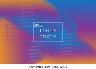 Liquid shape color abstract background design. Fluid vector gradient design for banner, post.vector