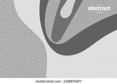 Flüssige Form mit Kurve und Partikelpunkt Farbverlauf-Grauzelle Biotechnologie-Wissenschaftsthemendarstellung Hintergrund für Werbebanner Website-Template-Produktpräsentation Paket Vektoreps.