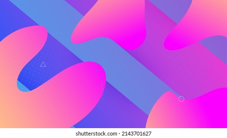 Liquid Shape. Futuristic Screen. Cool Neon Poster. Wavy Landing Page. Violet Plastic Design. Abstract Cover. Spectrum Invitation. Bright Page. Magenta Liquid Shape