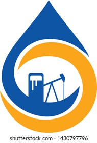 liquid shape for oil or water logo