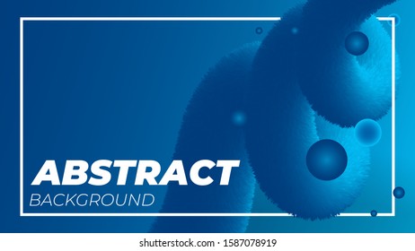 Liquid shape poster or banner covers with modern blue gradient background colorful. Vector horizontal template for flyer, mockup presentation and reports. Futuristic spiral wave for design.