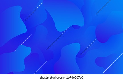 Flüssige Form mit regnerischen Linien, abstrakter Hintergrund