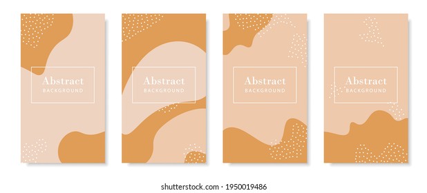 Liquid shape story template. Mobile vertical abstract banner. Modern liquid shape background for stories. Vector illustration