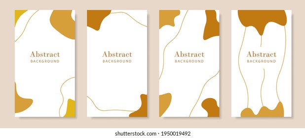 Plantilla de historia de forma líquida. Banner vertical abstracto móvil. Fondo de forma líquido moderno para . Ilustración del vector