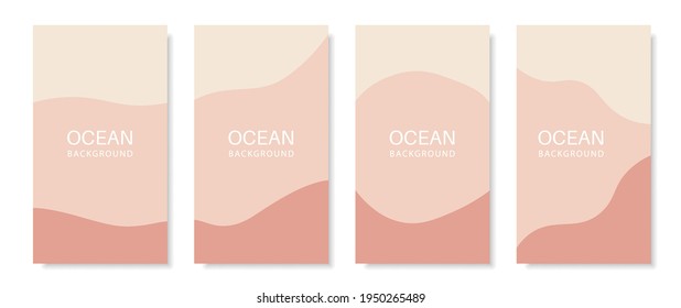 Liquid shape story template. Mobile vertical abstract banner. Pastel colors. Modern liquid shape background for stories. Vector illustration