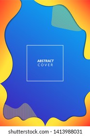 Liquid shapes. Abstract liquid shapes background with dynamic color gradient composition