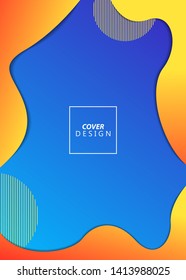 Liquid shapes. Abstract liquid with dynamic shapes background