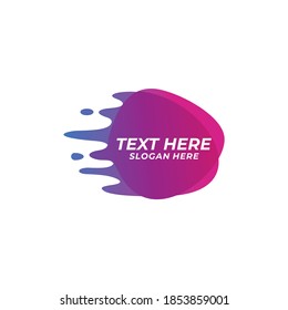 liquid shapes background vector illustration template