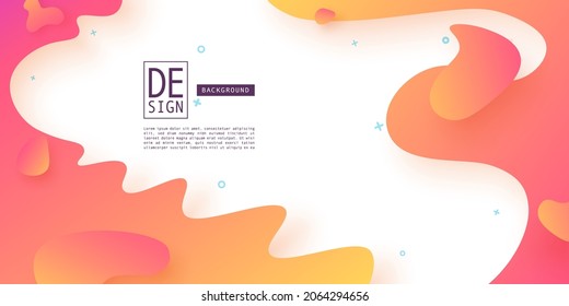 Liquid shapes background, wallpaper. Banner template. Social media concept. Vector illustration. EPS 10