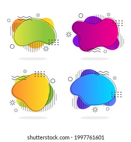 Liquid Shapes Banners Vector, vector eps. 10