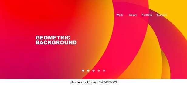 Liquid shapes with flowing gradient colors. Round elements and circles. Vector illustration for wallpaper, banner, background, leaflet, catalog, cover, flyer