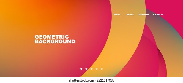 Liquid shapes with flowing gradient colors. Round elements and circles. Vector illustration for wallpaper, banner, background, leaflet, catalog, cover, flyer