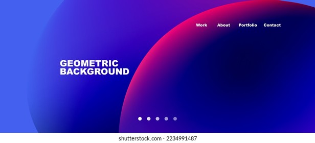 Liquid shapes with flowing gradient colors. Round elements and circles. Vector illustration for wallpaper, banner, background, leaflet, catalog, cover, flyer