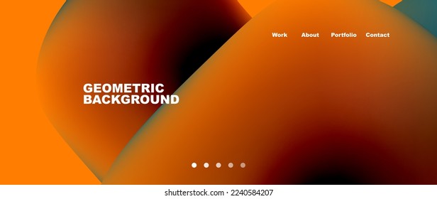 Liquid shapes with flowing gradient colors. Round elements and circles. Vector illustration for wallpaper, banner, background, leaflet, catalog, cover, flyer