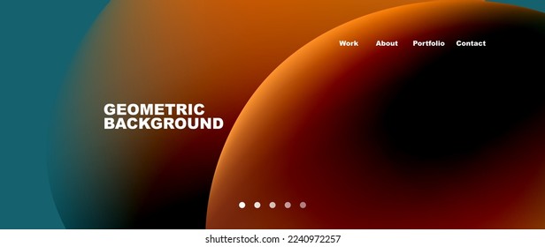 Liquid shapes with flowing gradient colors. Round elements and circles. Vector illustration for wallpaper, banner, background, leaflet, catalog, cover, flyer