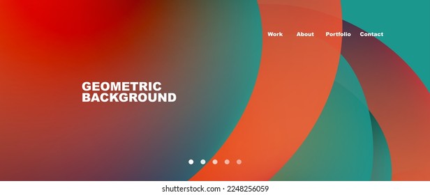 Liquid shapes with flowing gradient colors. Round elements and circles. Vector illustration for wallpaper, banner, background, leaflet, catalog, cover, flyer