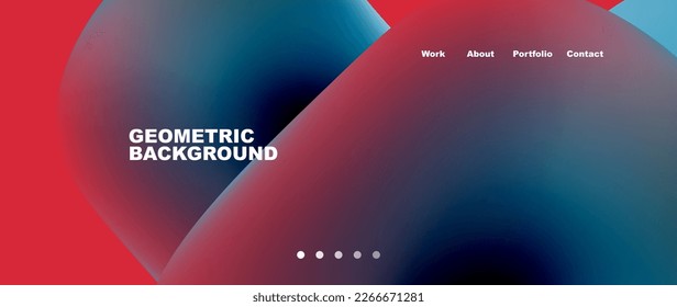 Liquid shapes with flowing gradient colors. Round elements and circles. Vector illustration for wallpaper, banner, background, leaflet, catalog, cover, flyer