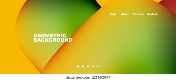 Liquid shapes with flowing gradient colors. Round elements and circles. Vector illustration for wallpaper, banner, background, leaflet, catalog, cover, flyer