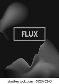 liquid shapes greyscale or monocromatic colors shapes. elegant design for cover and abstract background