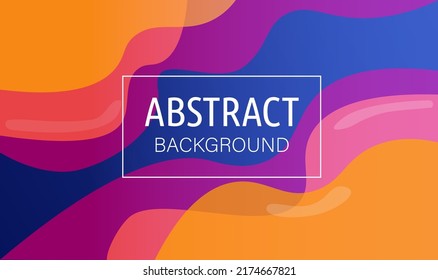 Liquid shapes line up to form a multi-colored overlapping dimension. make it look beautiful Designed to suit text and text websites.