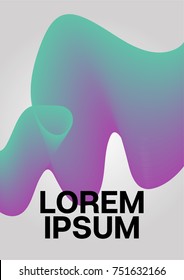 Liquid Shapes Minimal Cover Template. Modern Funky Neon Poster Design. Cool Trendy Funky Business Identity Background. Green Purple Fluid Shapes Minimal Cover. Hipster Geometric Liquid Shapes Design.