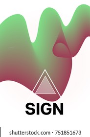 Liquid Shapes Minimal Cover Template. Modern Funky Neon Poster Design. Cool Trendy Funky Business Identity Background. 3d Modern Tech Fluid Shapes Minimal Cover. Hipster Geometric Liquid Shapes Design