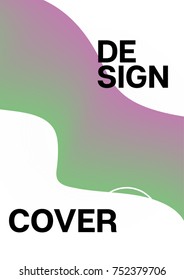Liquid Shapes Minimal Cover Template. Modern Funky Neon Poster Design. Cool Trendy Funky Business Identity Background. 3d Modern Tech Fluid Shapes Minimal Cover. Hipster Geometric Liquid Shapes Design
