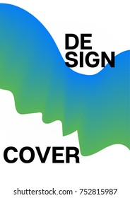 Liquid Shapes Minimal Cover Template. Modern Funky Neon Poster Design. Cool Trendy Funky Business Identity Background. Turquoise Blue Fluid Shapes Minimal Cover. Hipster Geometric Liquid Shapes Design