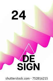 Liquid Shapes Minimal Cover Template. Modern Funky Neon Poster Design. Cool Trendy Funky Business Identity Background. Pink Yellow Fluid Shapes Minimal Cover. Hipster Geometric Liquid Shapes Design.