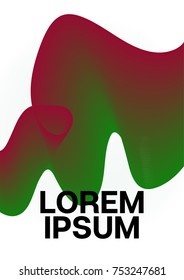 Liquid Shapes Minimal Cover Template. Modern Funky Neon Poster Design. Cool Trendy Funky Business Identity Background. 3d Modern Tech Fluid Shapes Minimal Cover. Hipster Geometric Liquid Shapes Design