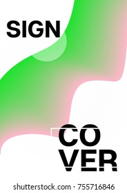 Liquid Shapes Minimal Cover Template. Modern Funky Neon Poster Design. Cool Trendy Funky Business Identity Background. 3d Modern Tech Fluid Shapes Minimal Cover. Hipster Geometric Liquid Shapes Design