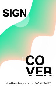 Liquid Shapes Minimal Cover Template. Modern Funky Neon Poster Design. Cool Trendy Funky Business Identity Background. 3d Modern Tech Fluid Shapes Minimal Cover. Hipster Geometric Liquid Shapes Design