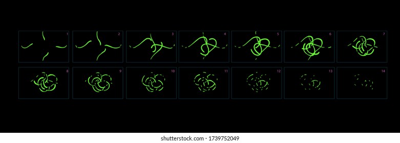 liquid shine explosion animation sprite sheet for cartoon, animation or  mobile games. -vector