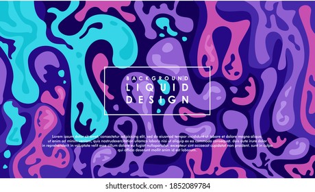 liquid slime background flat design