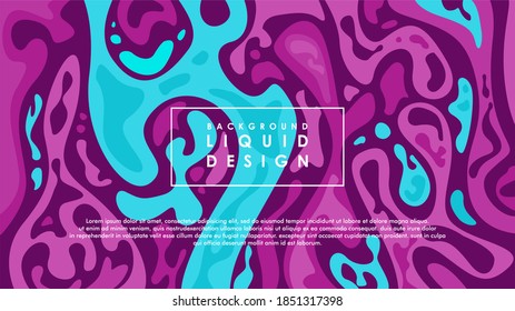 Liquid slime color background design. Fluid gradient shapes composition. Futuristic design posters. Eps10 vector.