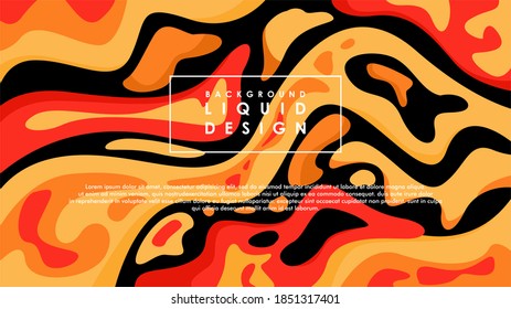 Diseño de fondo de color de lodo líquido. Composición de formas de gradiente fluido. Carteles de diseño futurista. Vector Eps10.