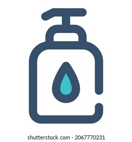 liquid soap for beauty icon using line style