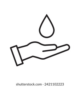 liquid soap. body wash icon. Line vector icon on white background. High quality design element. Editable linear style stroke. Vector icon