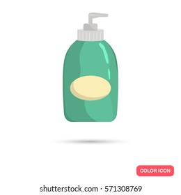 Liquid soap bottle color icon for web and mobile design